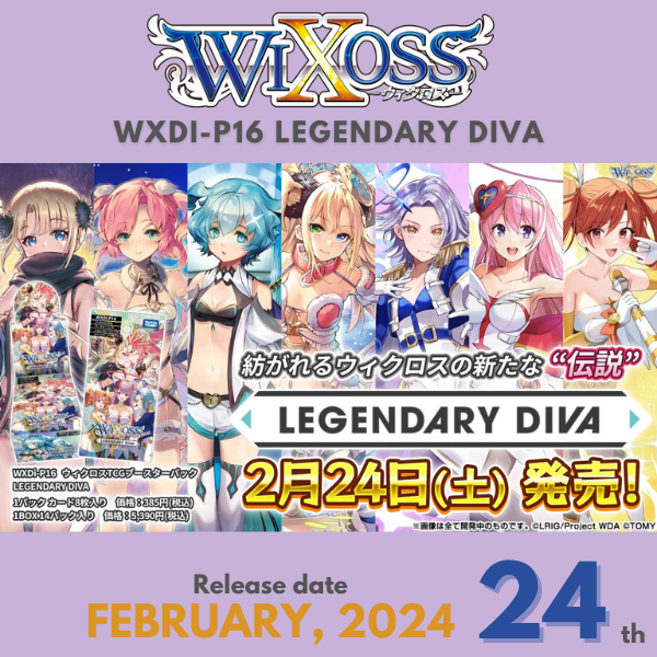 LEGENDARY DIVA Booster Box WIXOSS TCG WXDi-P16