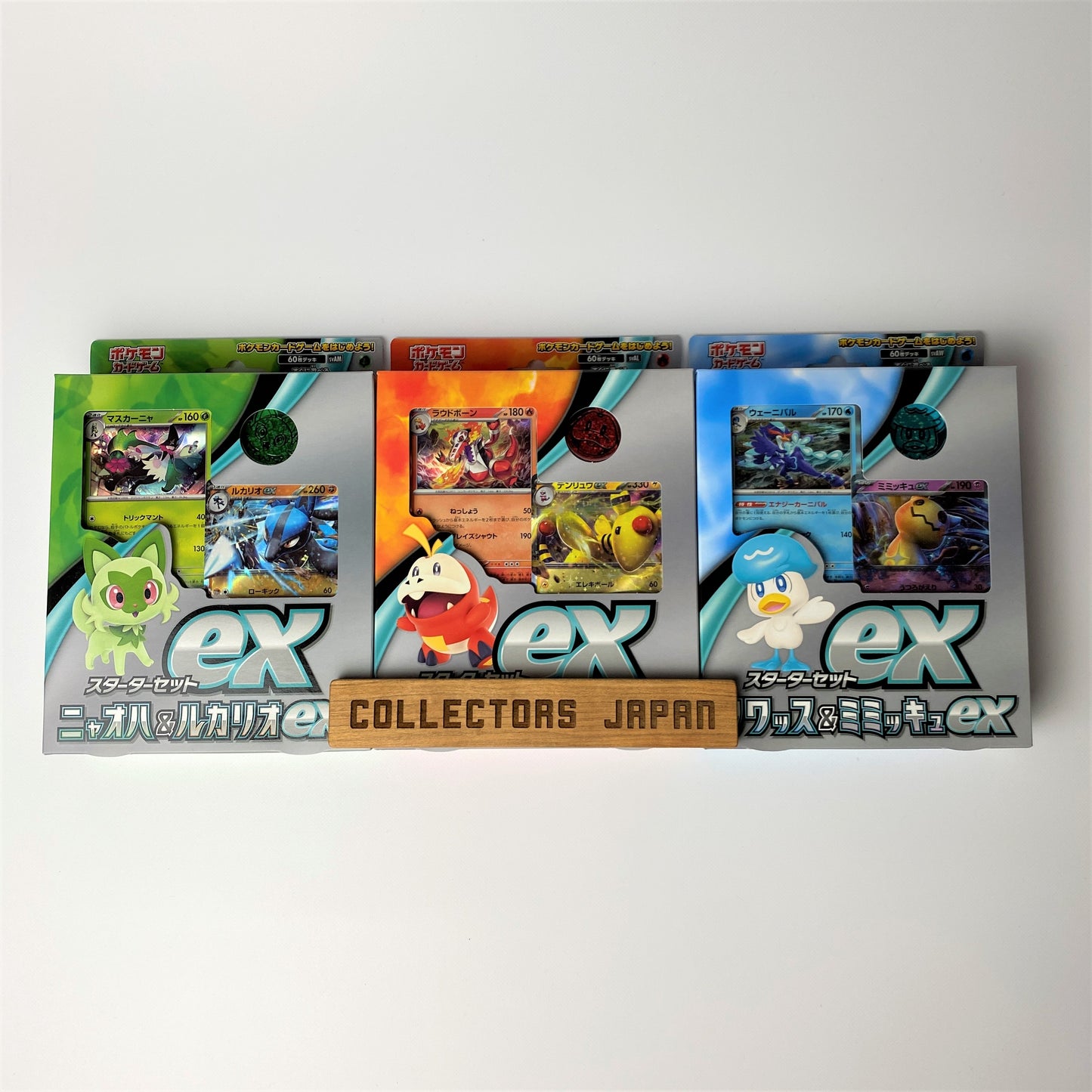 Pokemon Card Game Scarlet & Violet Starter Set ex Sprigatito&Lucario Fuecoco&Ampharos Quaxly&Mimikyu