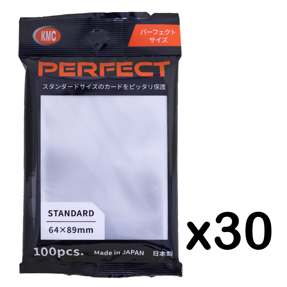 30x KMC Perfect Size Card Barrier Sleeve 100pcs 89 x 64 mm